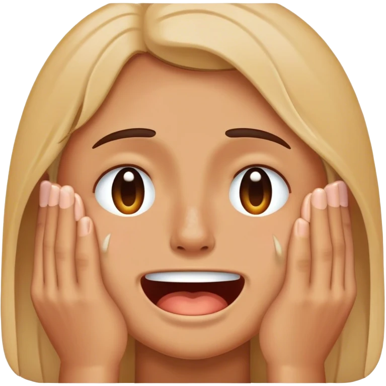 crying while smiling emoji