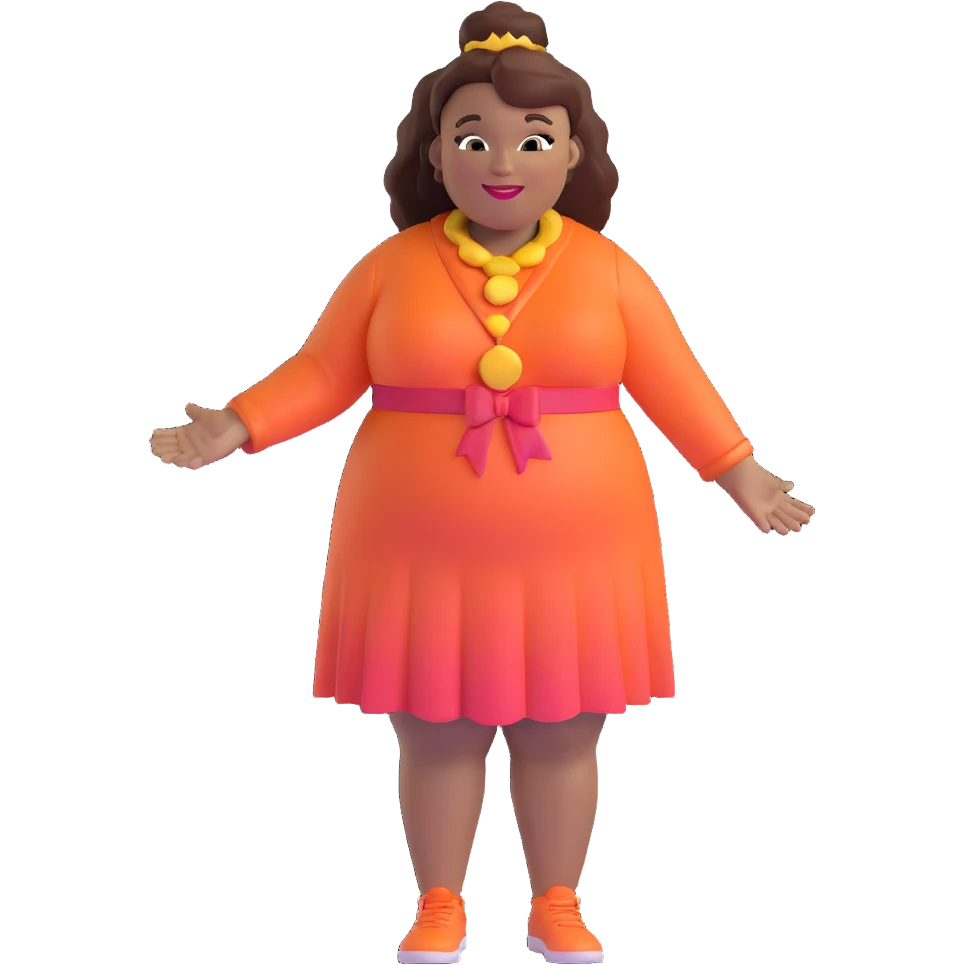 cheerful character resembling Nicole Byer emoji