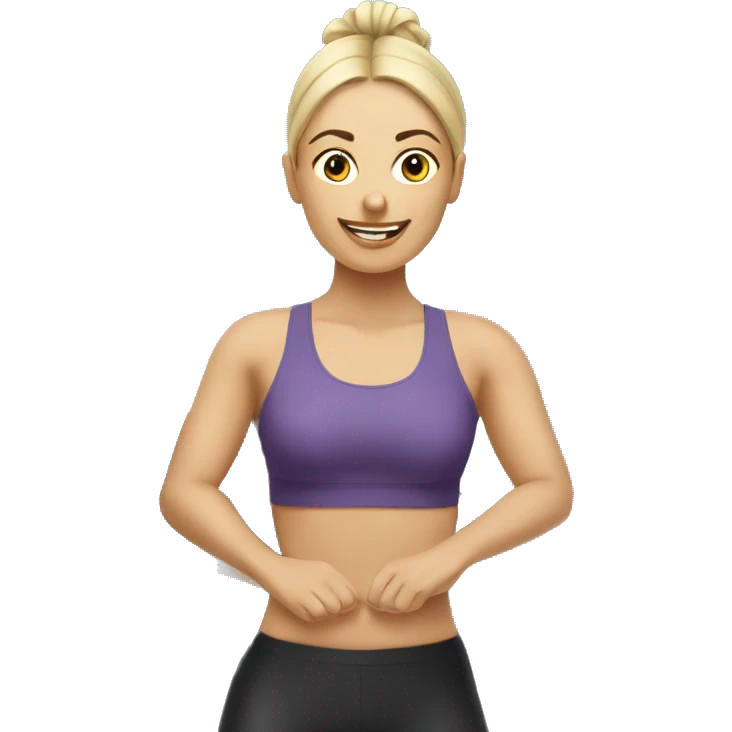 Mujer pilates reformer emoji