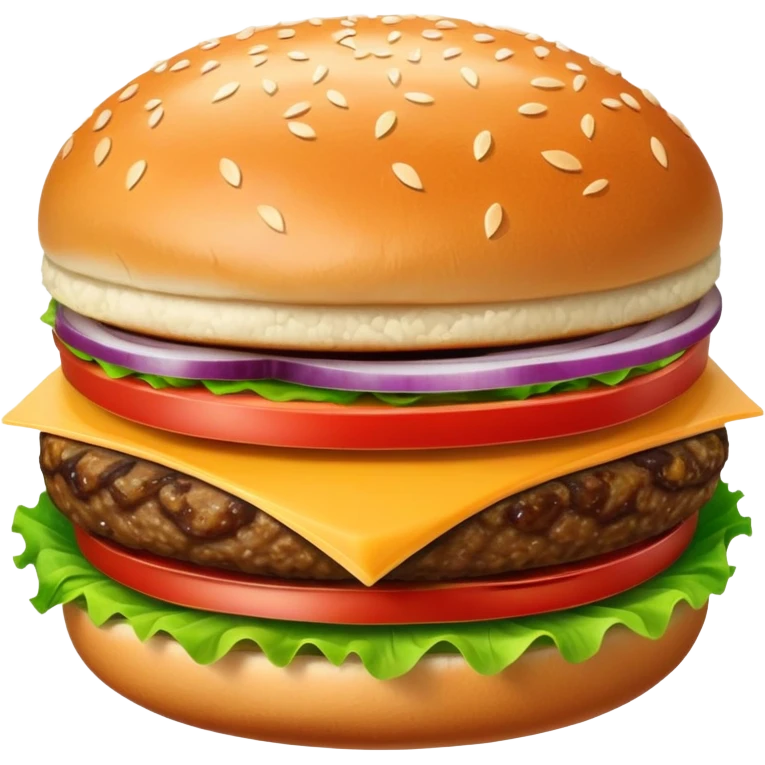 classic hamburger emoji