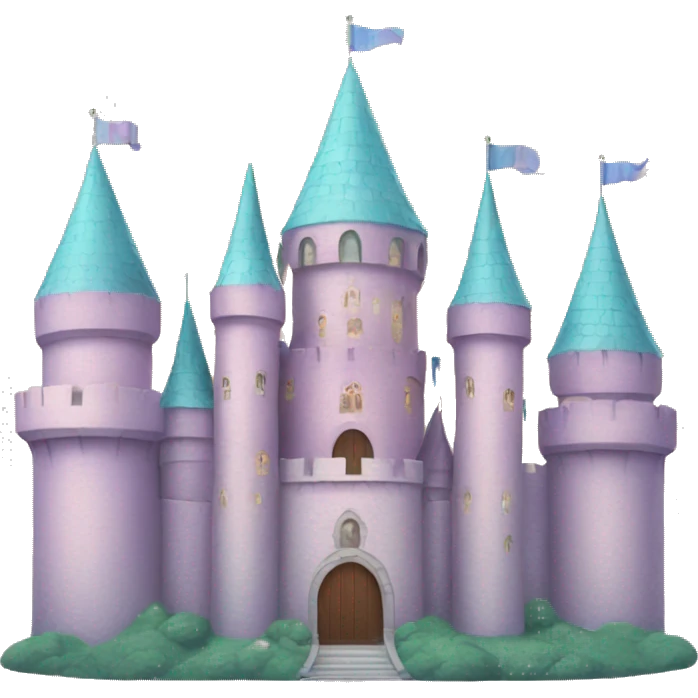 big pastel castle emoji