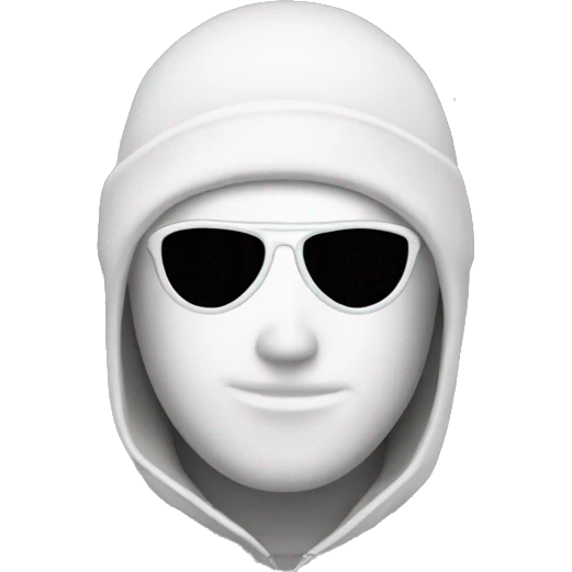 white guy with ski mask emoji