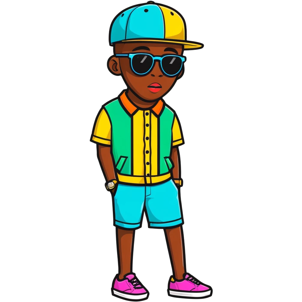 Tyler the Creator rapper with his iconic style emoji