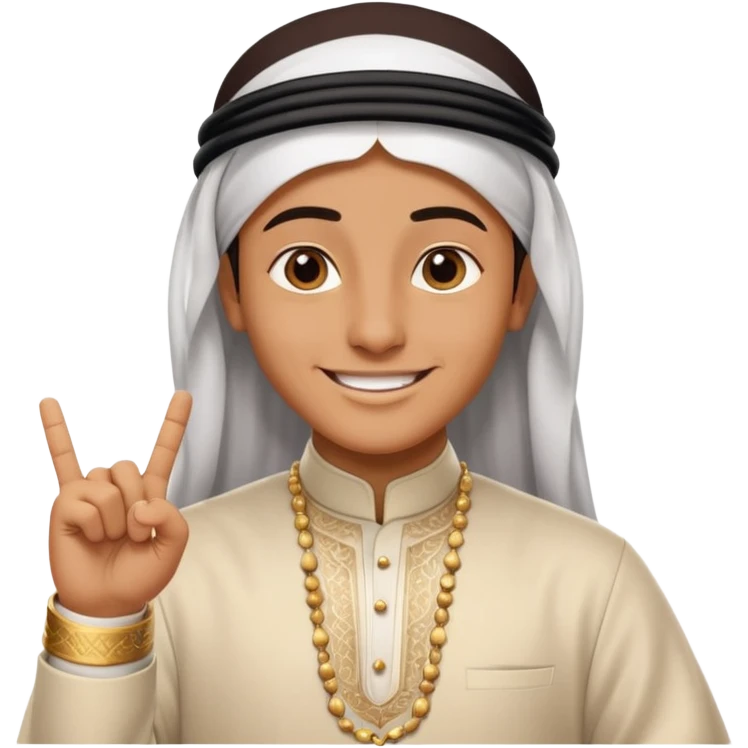 dubai three fingers emoji