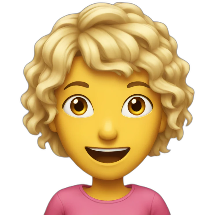 Crazy girl emoji