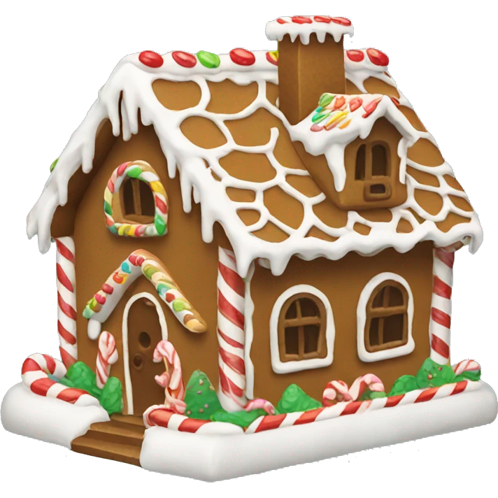 gingerbread house emoji
