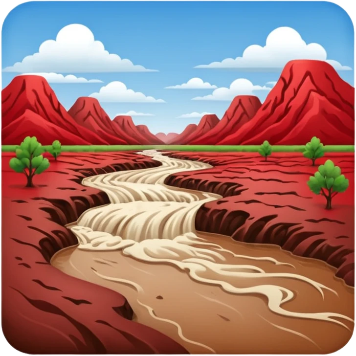 red river flowing emoji
