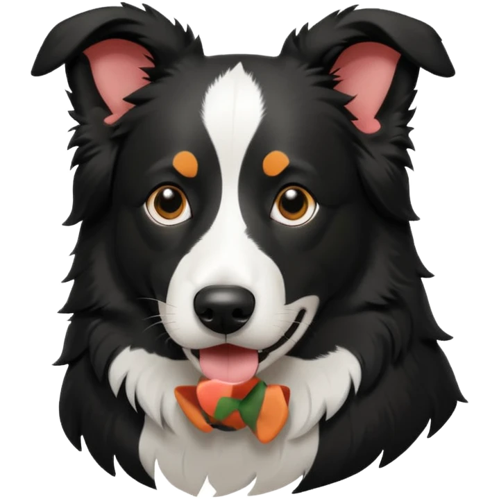 Border collie silohuette emoji