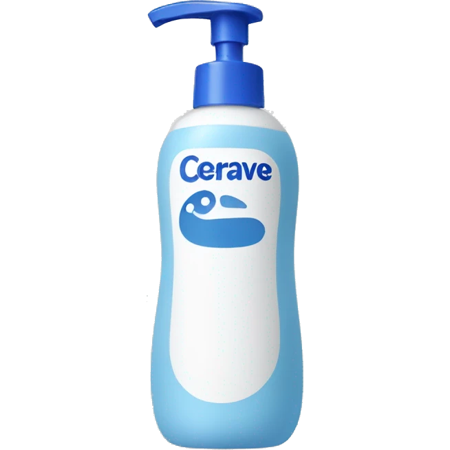 cerave washing foam bottle emoji