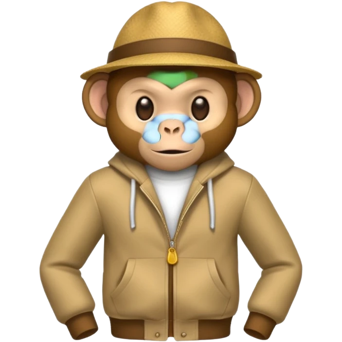 monkey with clothes emoji