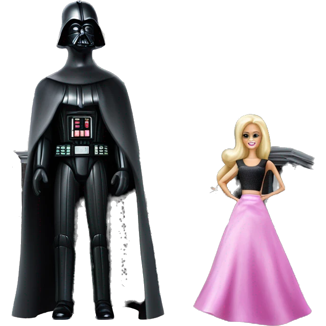 Darth Vader and Barbie’s very dusty old disturbing disgusting ghostly haunted horror dream house mansion  emoji