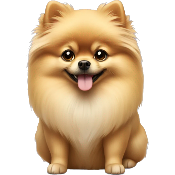 Blonde pomeranian emoji