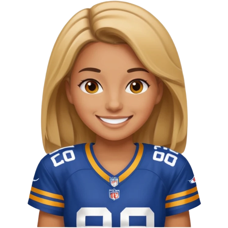 NFL glam girly emoji