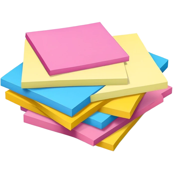 colorful sticky notes emoji