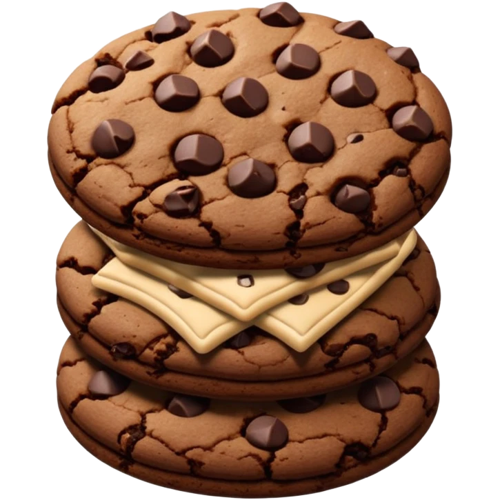 double chocolate cookie emoji