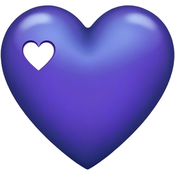 Dark purplish blue heart emoji
