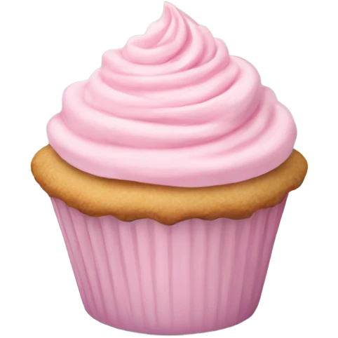 pastel pink cupcake emoji