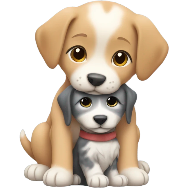 Cute hug  emoji