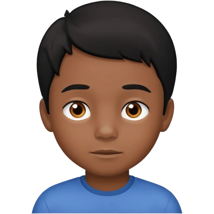 7 yaş siyah göz siyah saç erkek çocuk emoji