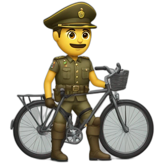 Soldado Espartano en bici emoji