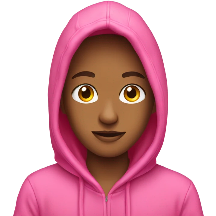 Pink hoodie emoji