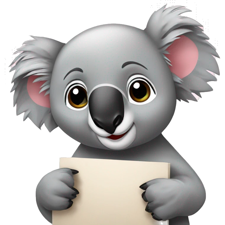 Koala com corações  emoji