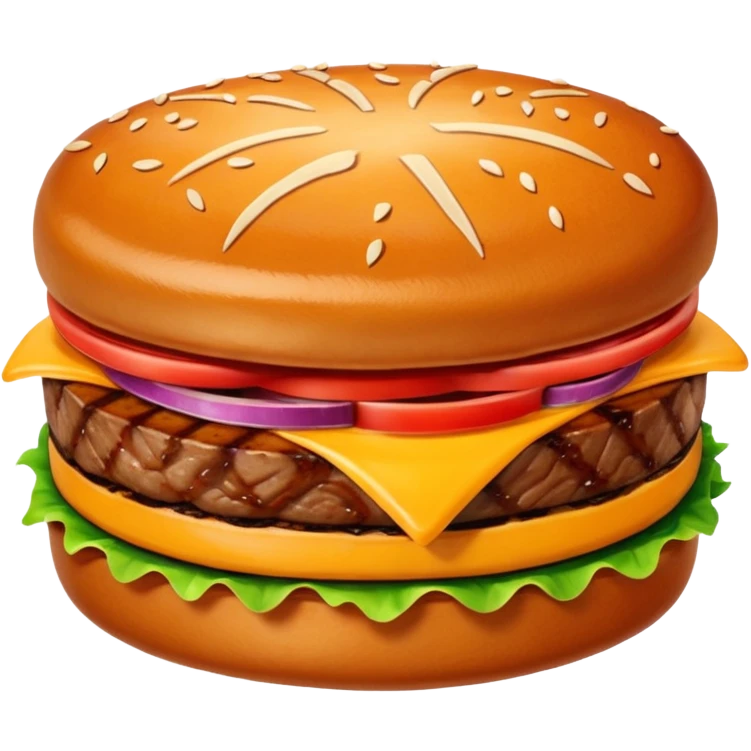 grilled beef patty plain emoji