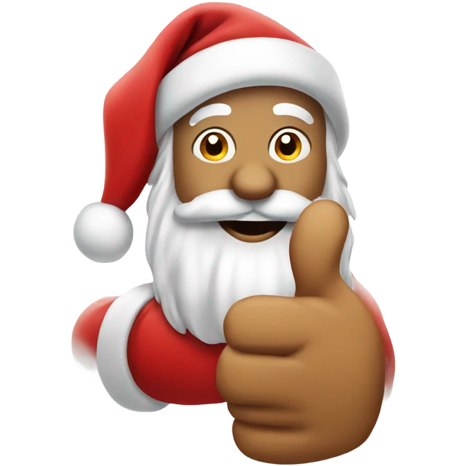 santa thumbs up emoji