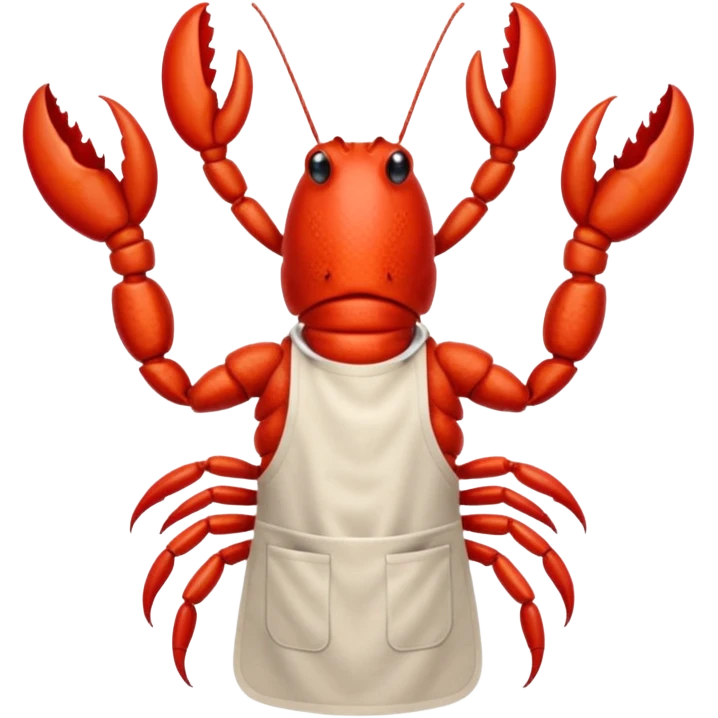 Crayfish cooking a bbq emoji