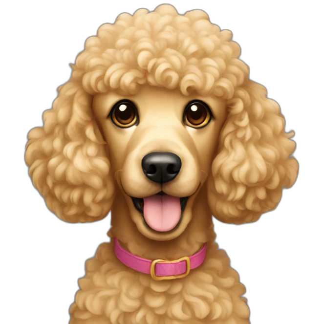 golden poodle emoji
