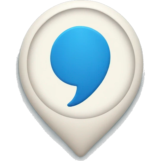 A blue tick mark emoji
