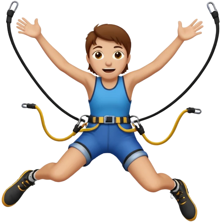 extreme sports lover face bungee jumping face emoji