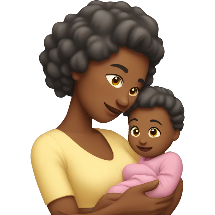 Mother holding her baby  emoji