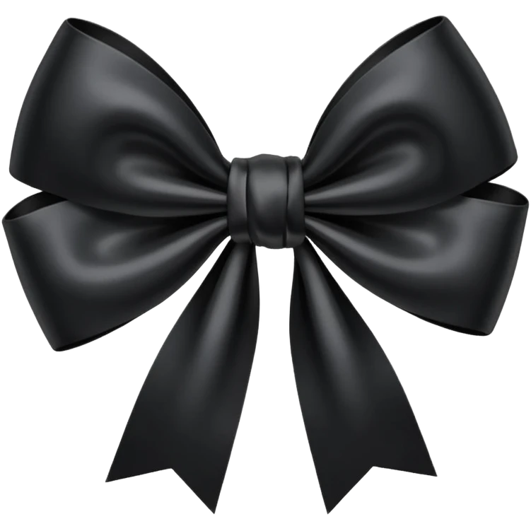 
Cute Black bow emoji