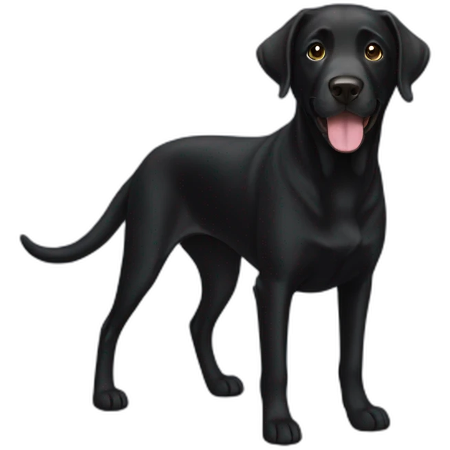 black labrador emoji