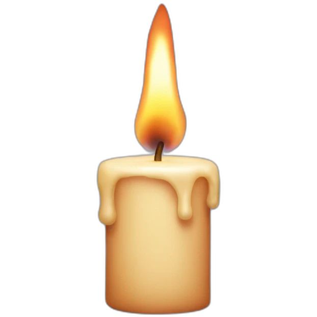 a burnt candle emoji