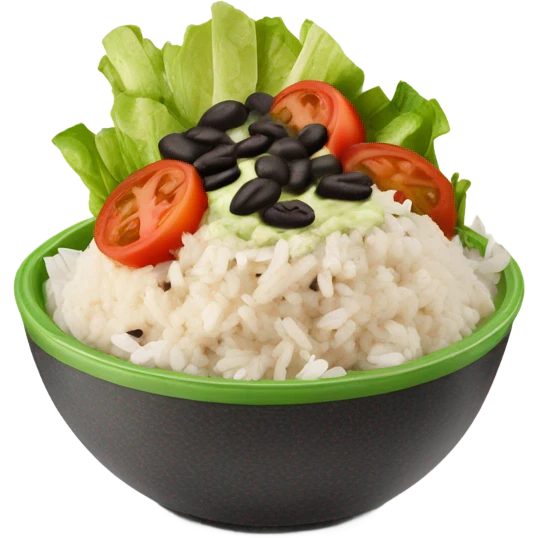 Chipotle bowl emoji