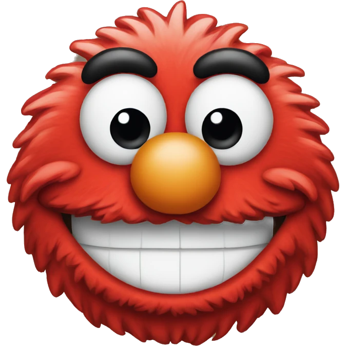 Cute Elmo head emoji