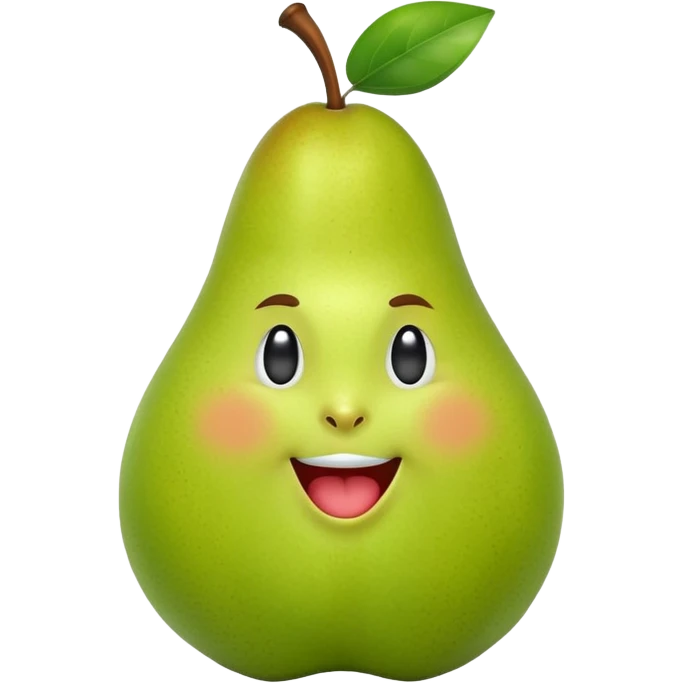 Eine Birne die Mittelfinger zeigt  emoji