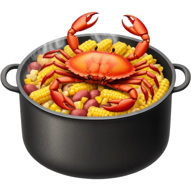 Cajun crab seafood boil emoji