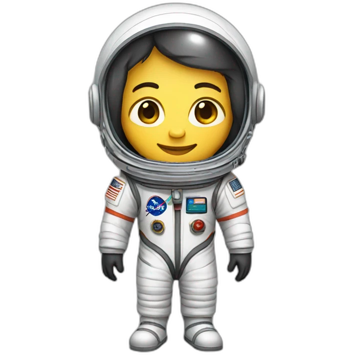 chinese astronaut, full body emoji