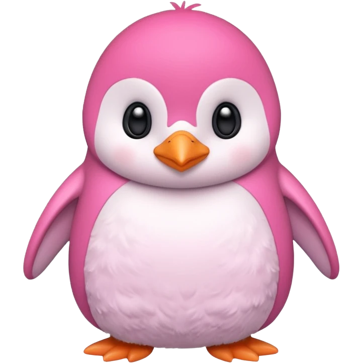Pink penguin emoji
