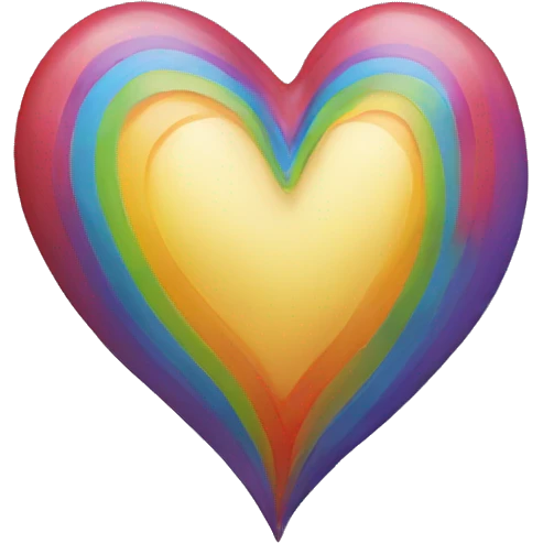 Rainbow heart emoji