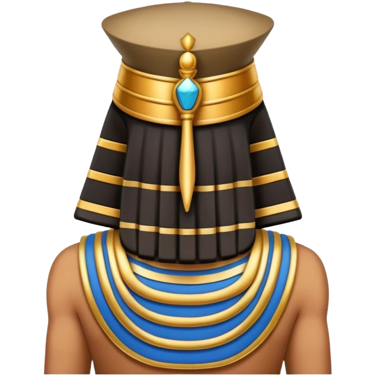 backview pharaon hat back emoji