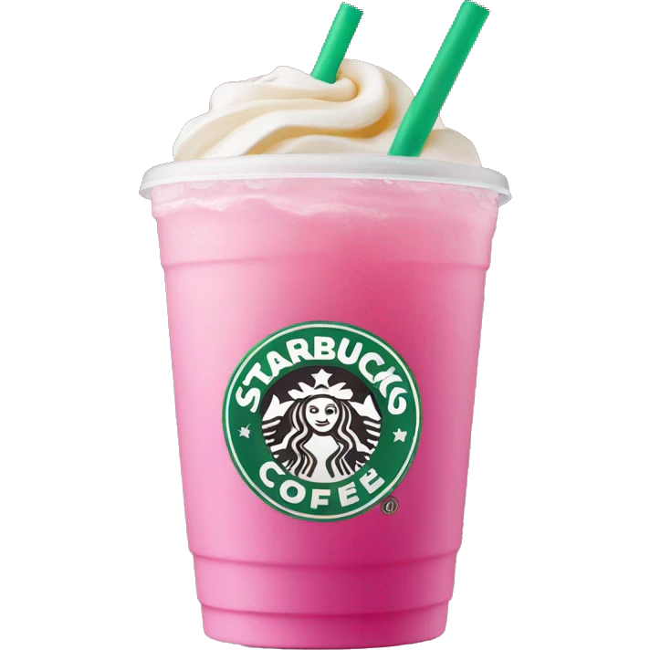 Starbucks pink drink emoji