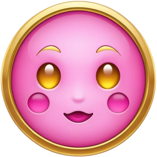 Pink gold icon emoji