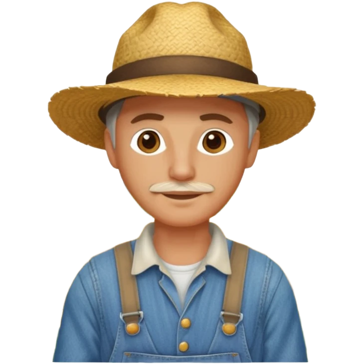 farmer working in the field. emoji