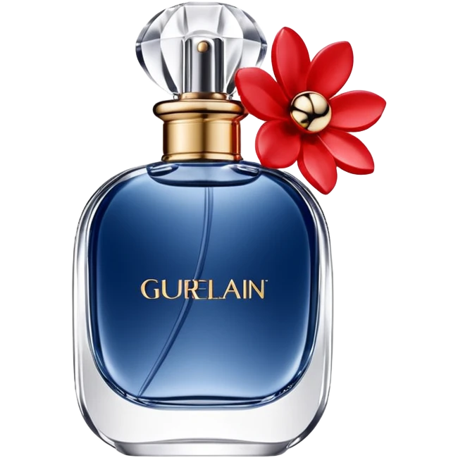 Guerlain Denim parfume flower red emoji