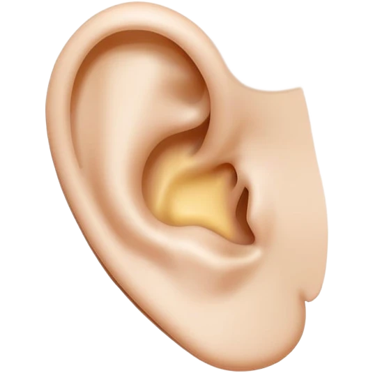 ear with a line through it, symbolizing 'ignore' emoji