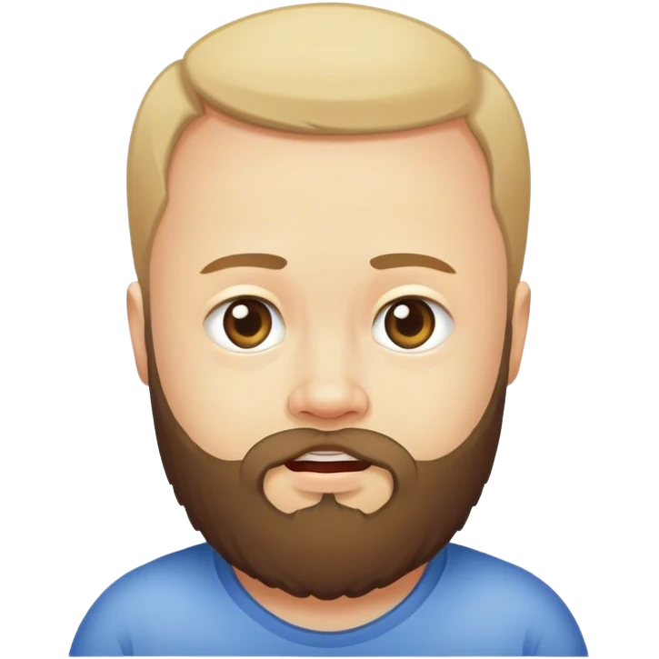 Bearded guy with Down syndrome  emoji